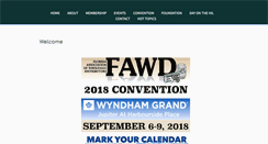 Desktop Screenshot of fawd.org